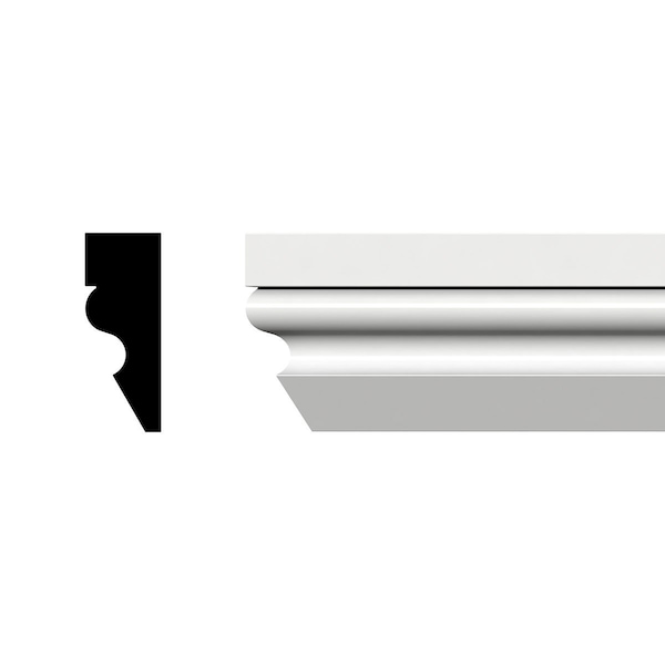 Ekena Millwork WM217 - 1 3/4"H x 5/8"P x 96"L Shingle Moulding, PVC WM217X96SWPV - main